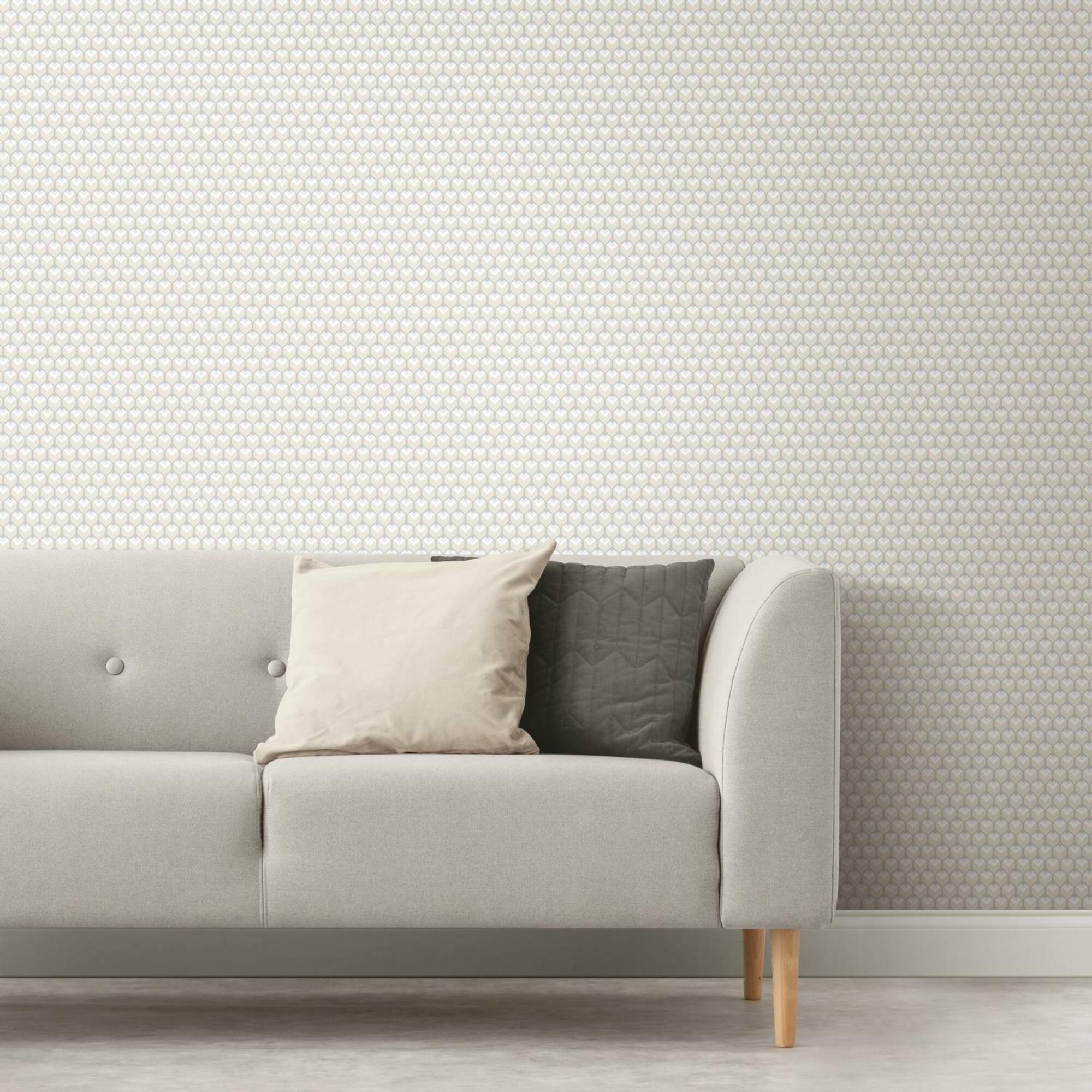RoomMates 3D Petite Hexagons Peel & Stick Wallpaper